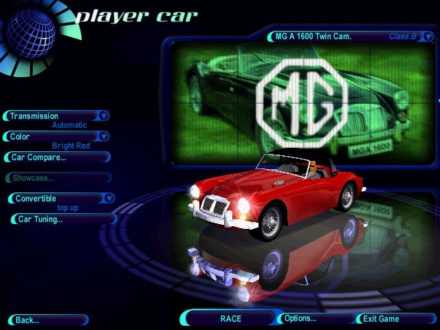 Need For Speed High Stakes MG A 1600 Twin Cam