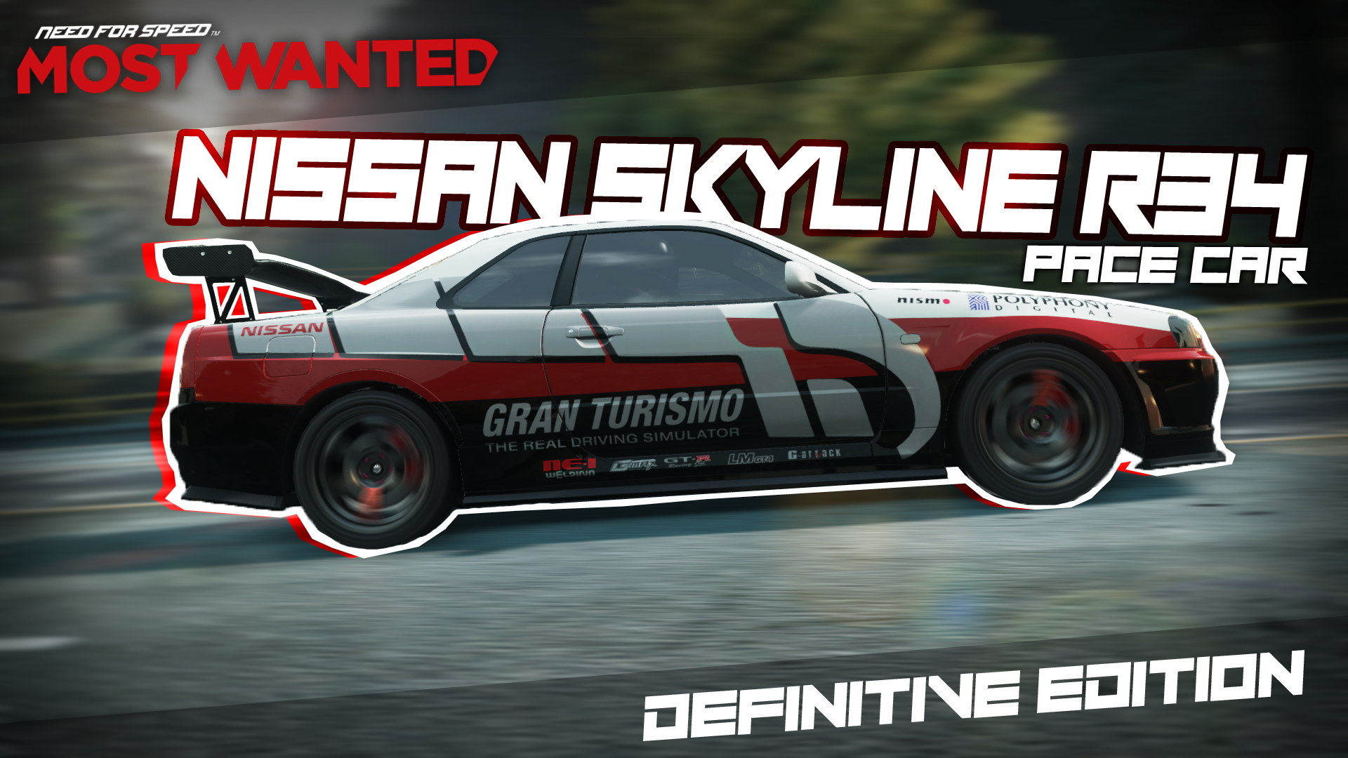 Need For Speed Most Wanted 2012 Nissan R34 Pace Car Definitive Edition!